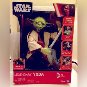 Star Wars Legendary YODA Jedi Master 16" Interactive Talking Train W Yoda